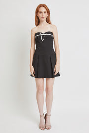 LN Bow Detail Pleated Skirt Mini Dress