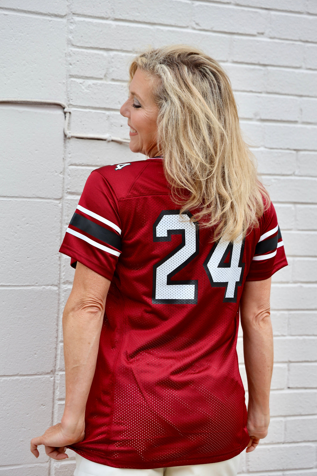 UA Womens Replica Jersey 24- Garnet – Miss Cocky