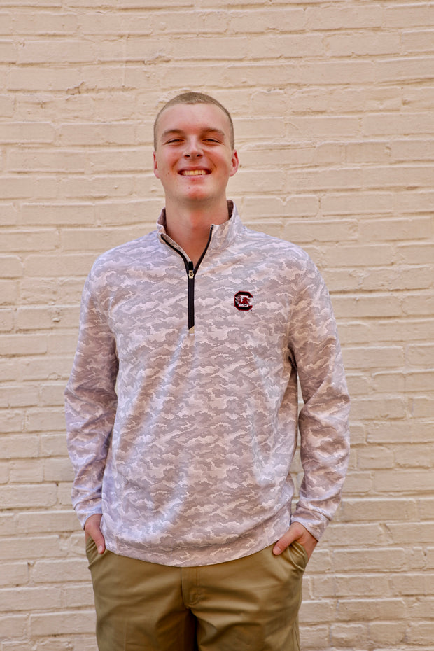 CB Camo Print Eco 1/4 Zip Pullover