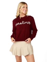 SE Script Carolina Embroidered Sweater