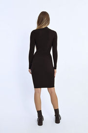 MBN Knit Cut Out Mini Dress