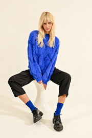 MBN Fuzzy Zig Zag Sweater