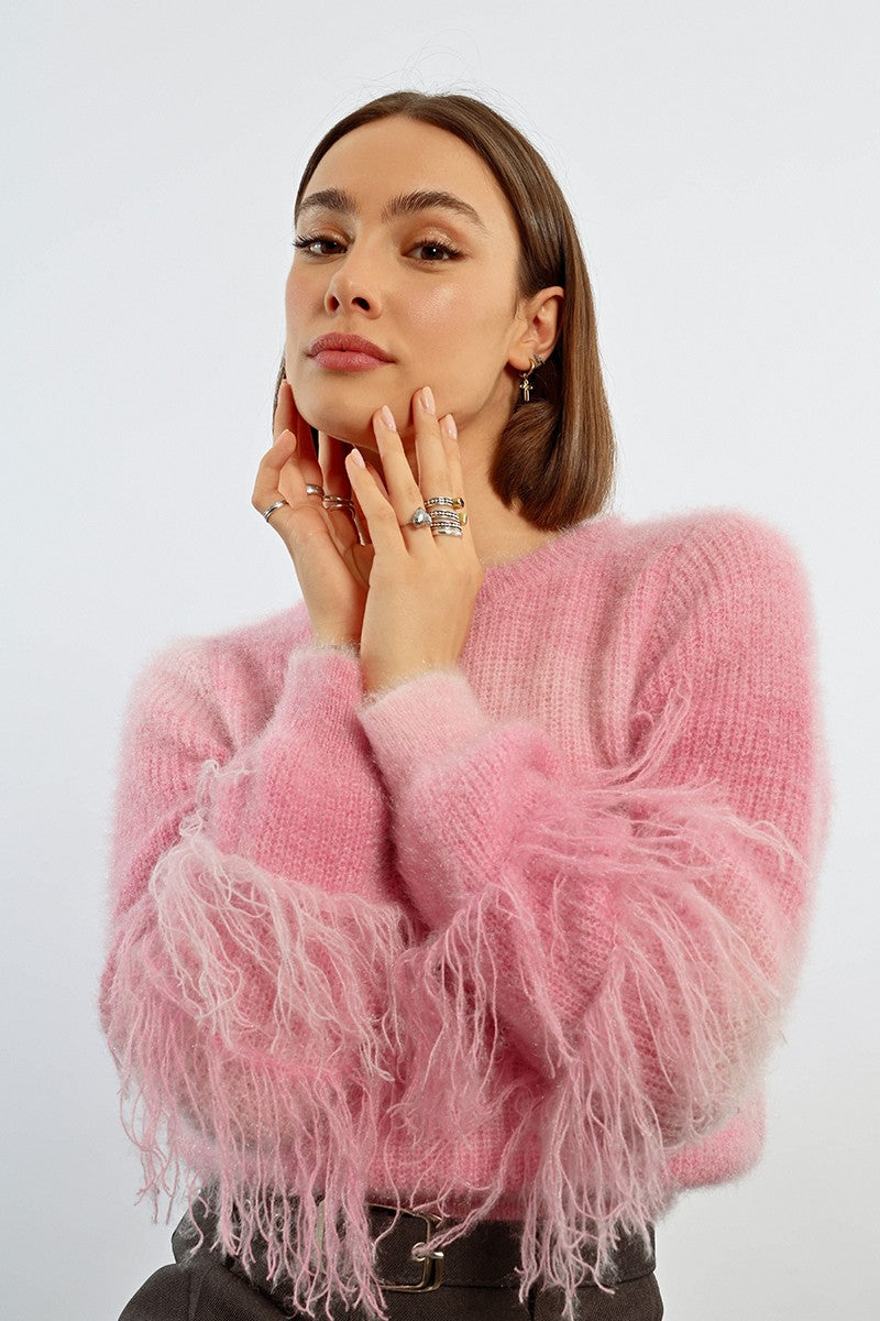 MBN Tie And Dye Sweater W/Fringe – Miss Cocky
