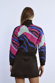 MBN Graphic Turtleneck Sweater