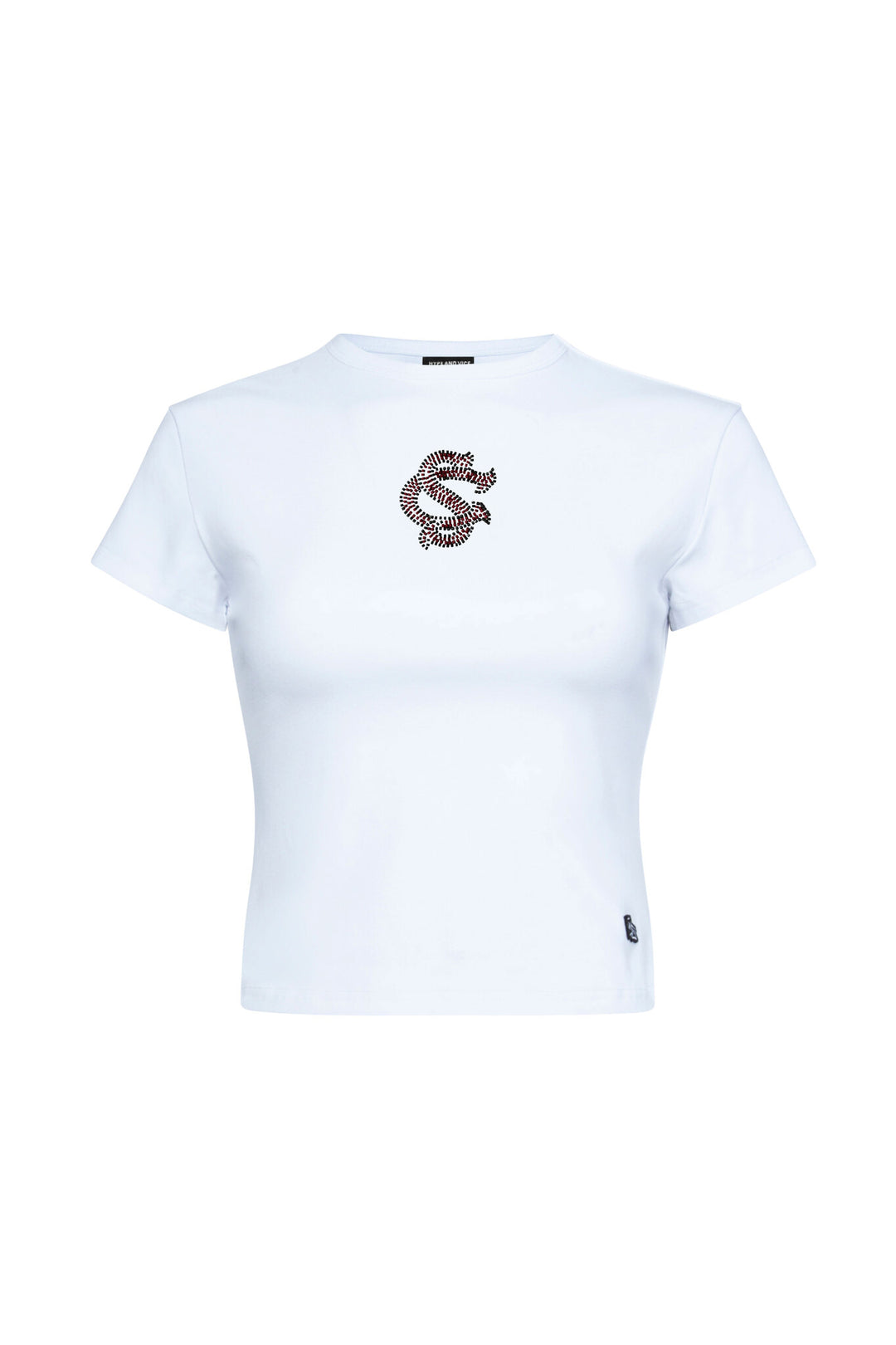 HV Bedazzle Interlocking SC Baby Tee – Miss Cocky