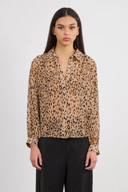 MBN Long Sleeve Printed Blouse