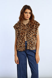 MBN Leopard Print Vest