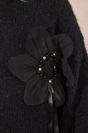 MBN Flower Embellishment Sweater