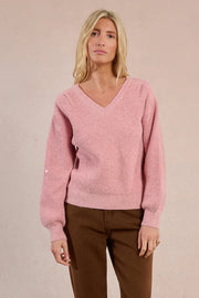 MBN V-Neck Sequin Sweater