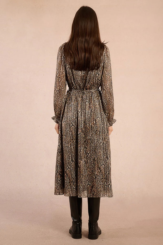 MBN Belted Midi Dress