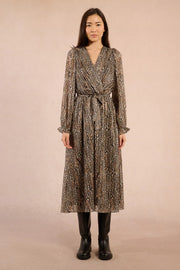 MBN Belted Midi Dress