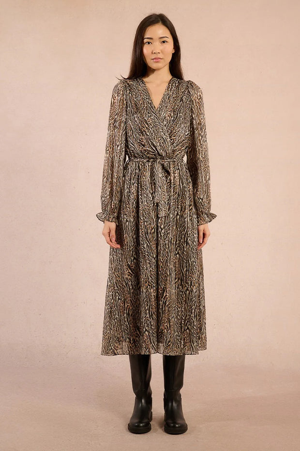 MBN Belted Midi Dress