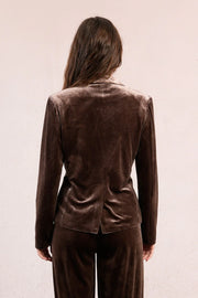 MBN Velvet Blazer Top