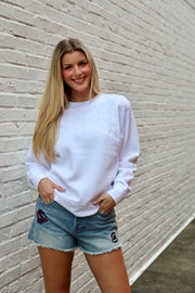 ZZ Embroidered Carolina Crewneck