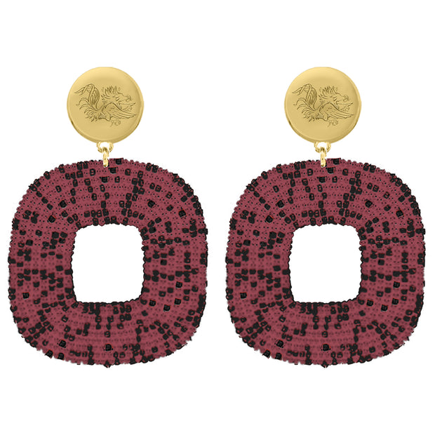 ES Tigris Beaded Earring - Gold