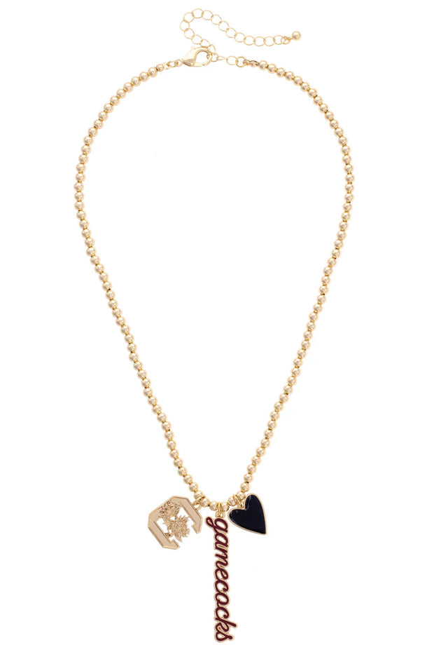 CV Ball Bead Charm Necklace