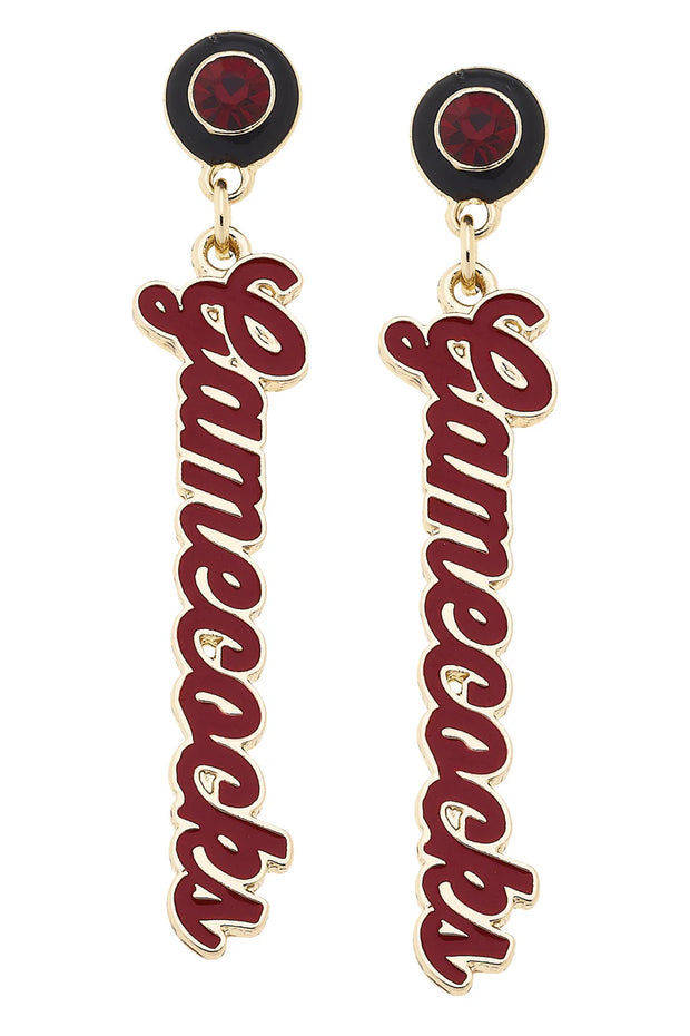 CV Gamecocks Autograph Enamel Earring