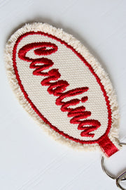 IT Keychain- Carolina Script