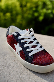 CT Maroon and Black Glitter Sneaker