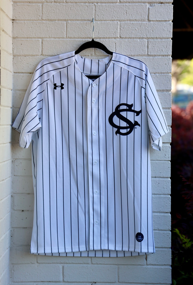 UA Pinstripe Baseball Jersey