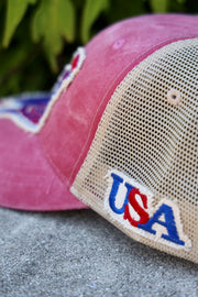 IT USA Rooster Trucker Hat - Red