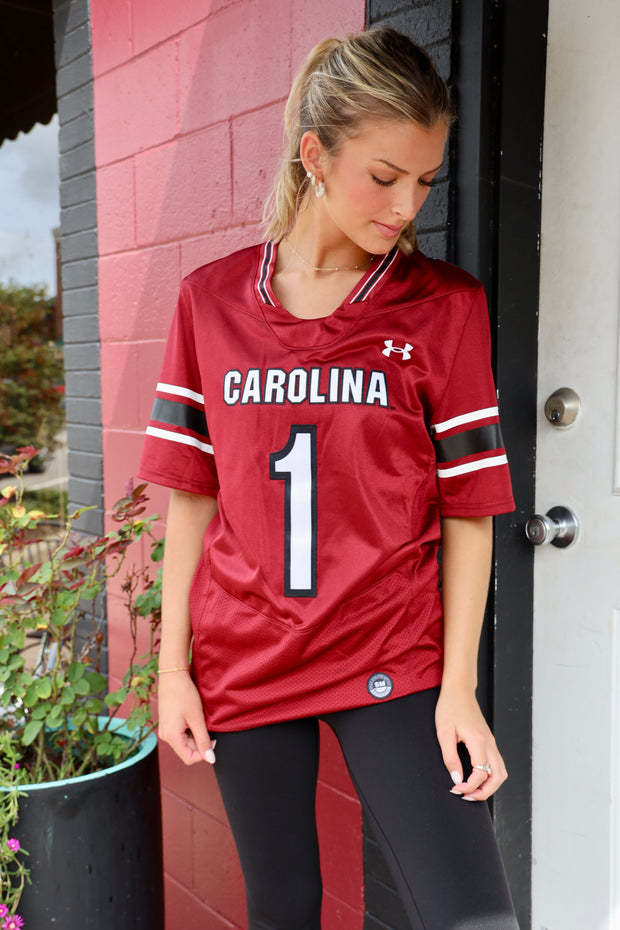 UA 24 Football Twill Jersey 1- Garnet