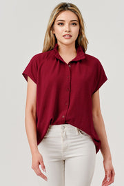 PI Lila Button Down Top