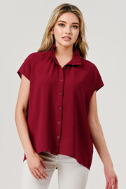 PI Lila Button Down Top