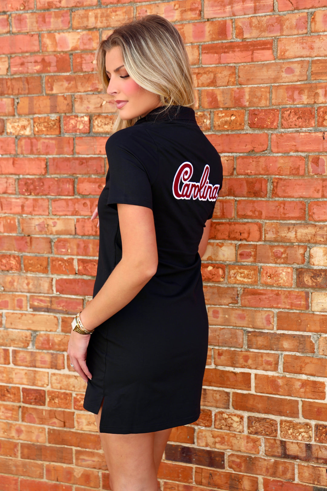 gamecock jersey dress South Carolina Gamecocks Sequin Fashion Jersey Tunic Dress, Striped Sleeves, Lined (US, Alpha, Small, Regular, Regular, Black) at Amazon Women's Clothing store