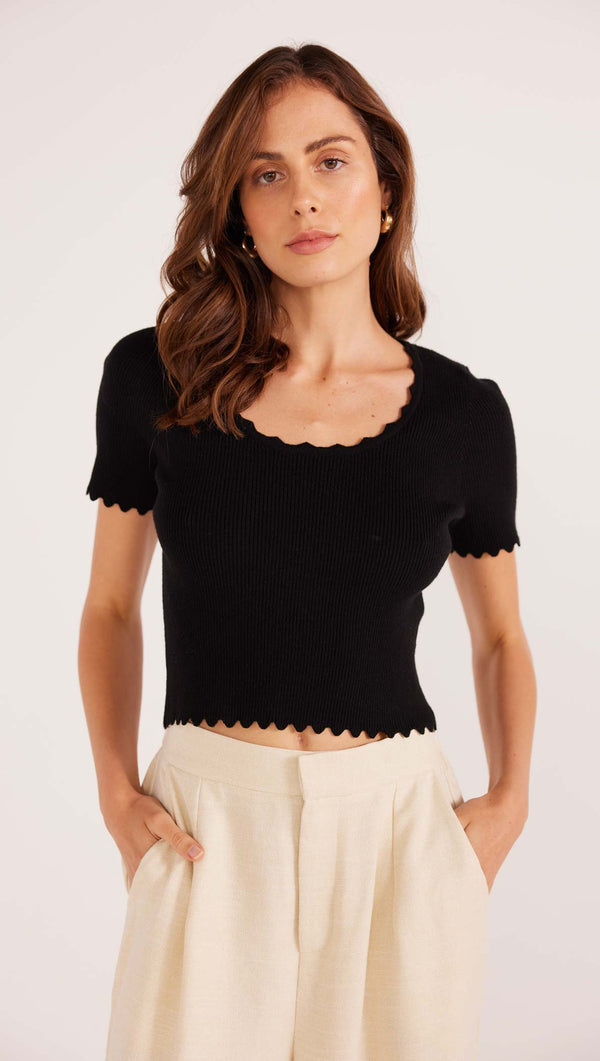 MKP Laura Scallop Knit Tee