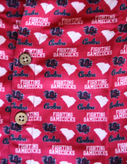 SE Gamecock Unisex Twill Button-Up Onesie