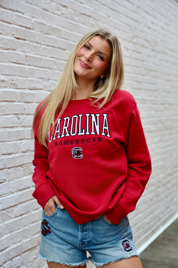 ZZ Embroidered Carolina Crewneck