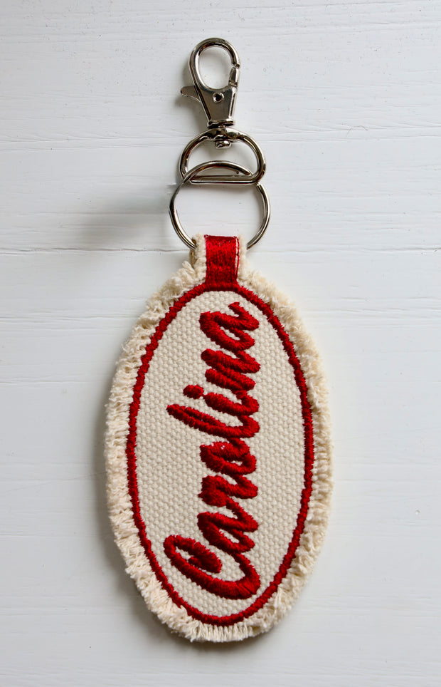 IT Keychain- Carolina Script