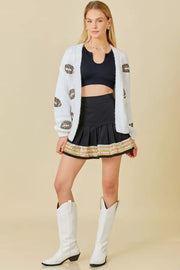 MST Sequin Football Cardigan