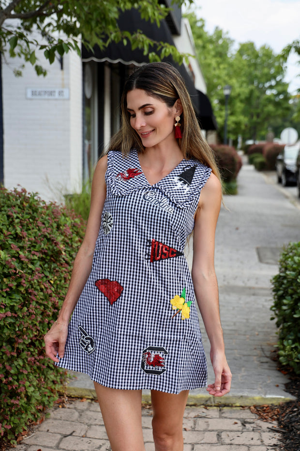 QS USC Mini Icon Gingham Collar Dress