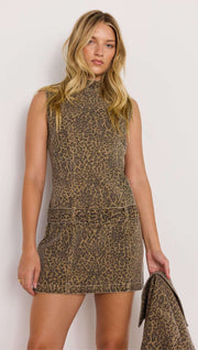 MKP Anouk Animal Print Mini Dress