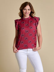 SE Poly Ruffle Sleeve Blouse