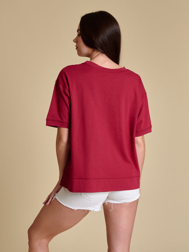SE Glitter Script Boxy Top SC