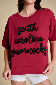SE Glitter Script Boxy Top SC
