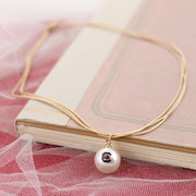 SJ 18” South Carolina Gold & Pearl Logo 3-Strand Necklace