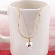 SJ 18” South Carolina Gold & Pearl Logo 3-Strand Necklace