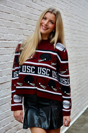 QS USC Vintage Football Helmet Turtle Neck