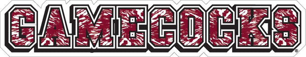 SDS 10" Gamecocks Vinyl Decal - Tie Dye