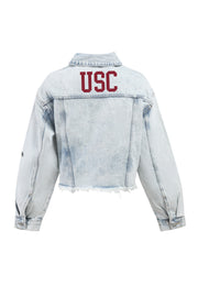 HV Block USC Frayed Jean Jacket