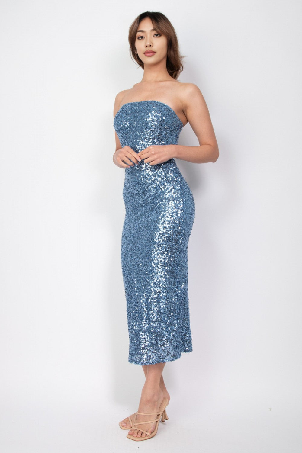 SIB Sequin Tube Midi Dress – Miss Cocky