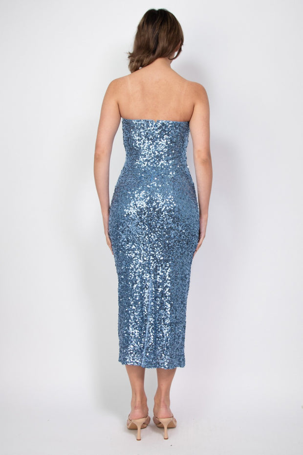 SIB Sequin Tube Midi Dress