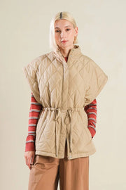 FT Cinched Waist Quilted Vest