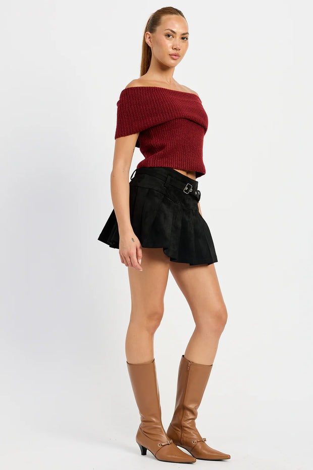 EMP Off The Shoulder Sweater Top