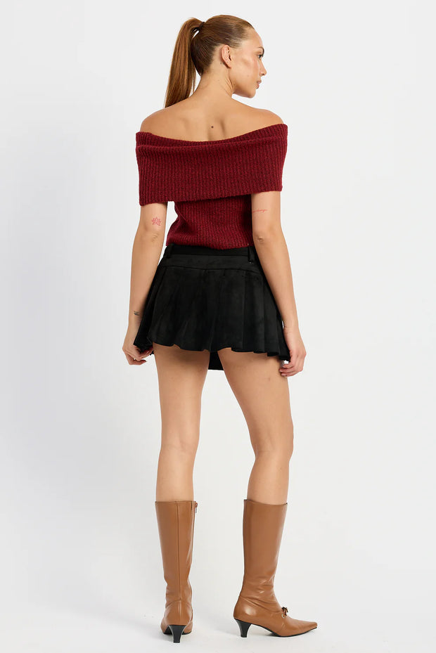 EMP Off The Shoulder Sweater Top