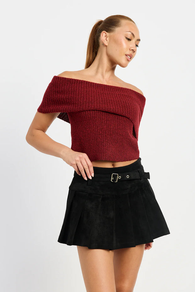 EMP Off The Shoulder Sweater Top